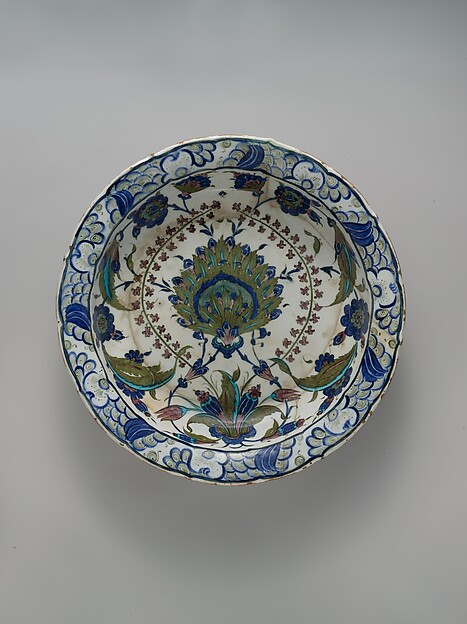 Ottoman Iznik tile, 16th century, The Met